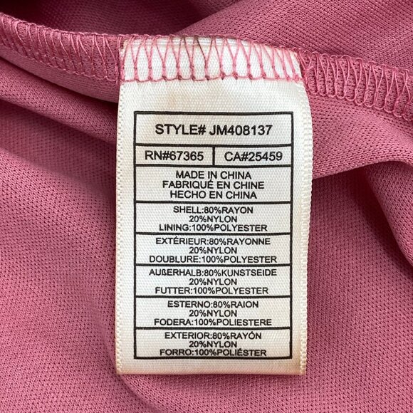 Betsey Johnson Pink Velvet Heart Ruffle Hi-Low Midi Dress | Size 0 - Picture 8 of 8